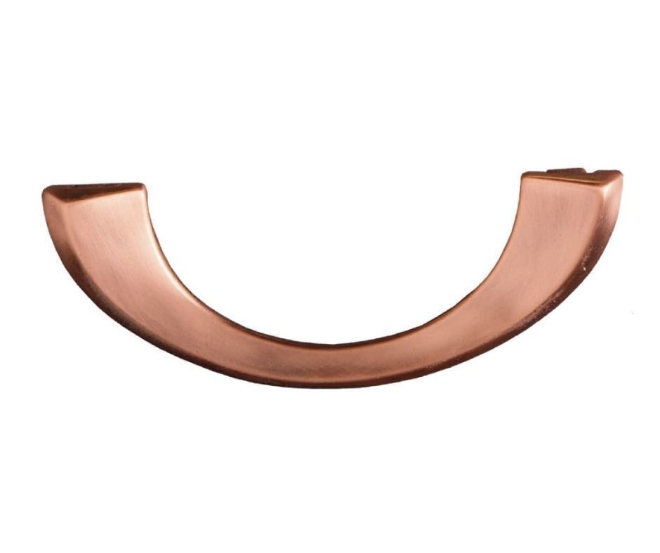 Maniglia in zama a mezzaluna Alfa finitura rame anticato Maniglia in zama a mezzaluna Alfa finitura rame anticato