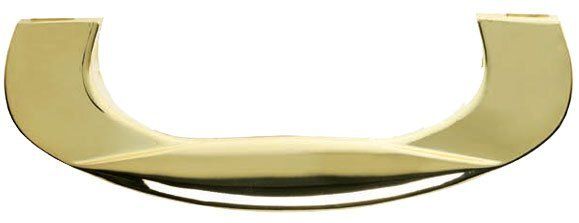 Maniglia in zama a mezzaluna Kappa finitura ottone lucido Maniglia in zama a mezzaluna Kappa finitura ottone lucido