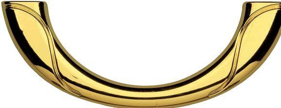 Maniglia in zama a mezzaluna Naxos finitura ottone lucido Maniglia in zama a mezzaluna Naxos finitura ottone lucido