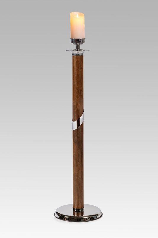 PIEDISTALLO PORTACANDELA/PORTACERO NINFA WENGE PIEDISTALLO PORTACANDELA/PORTACERO NINFA WENGE