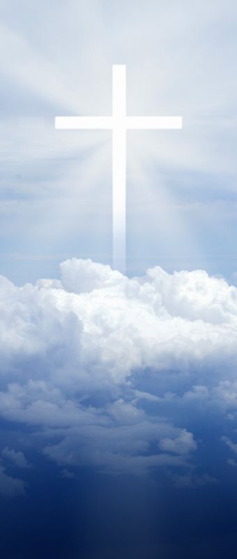 Roll-Up croce e nuvole Roll-Up croce e nuvole