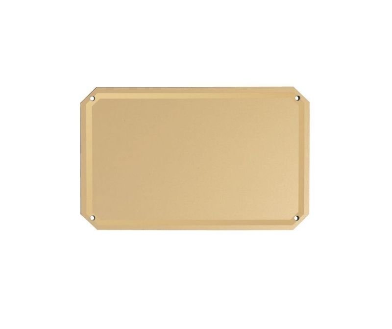 Targa in alluminio piana fondo oro patinato e bordo Parigi oro lucido Targa in alluminio piana fondo oro patinato e bordo Parigi oro lucido