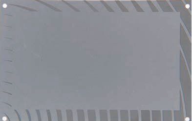 Targa in alluminio piana rettangolare fondo argento patinato con bordo righe lucido Targa in alluminio piana rettangolare fondo argento patinato con bordo righe lucido