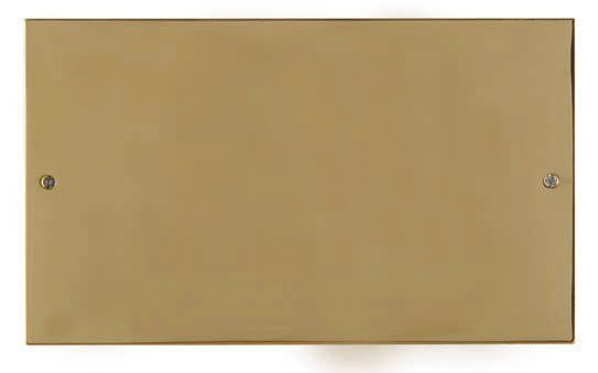 Targa in ottone rettangolare piana