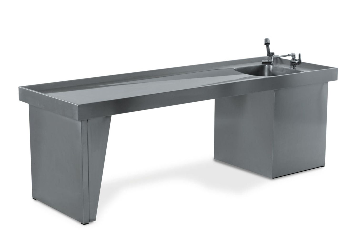 Tavolo autoptico fisso con quadro elettrico Tavolo autoptico fisso con quadro elettrico