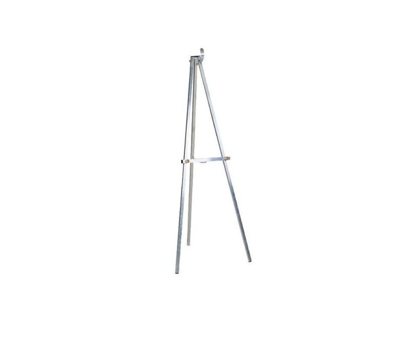 Treppiedi con 1 porta corona richiudibile in alluminio Treppiedi con 1 porta corona richiudibile in alluminio