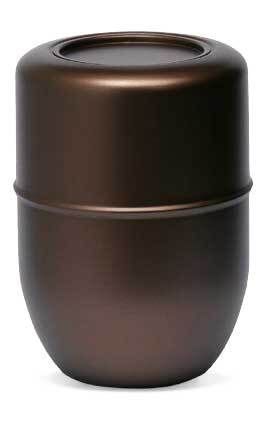 Urna in acciaio verniciato circolare bronzo Urna in acciaio verniciato circolare bronzo