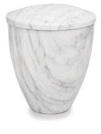 Urna in acciaio verniciato finitura Carrara Urna in acciaio verniciato finitura Carrara