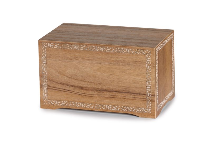 Urna Legno finitura noce cornice Urna Legno finitura noce cornice