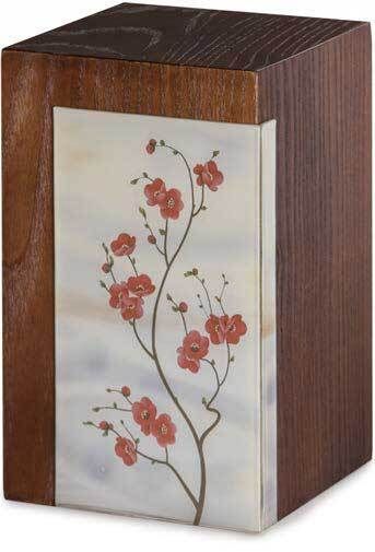 Urna Venezia/Rovere con finitura scura decorata Urna Venezia/Rovere con finitura scura decorata