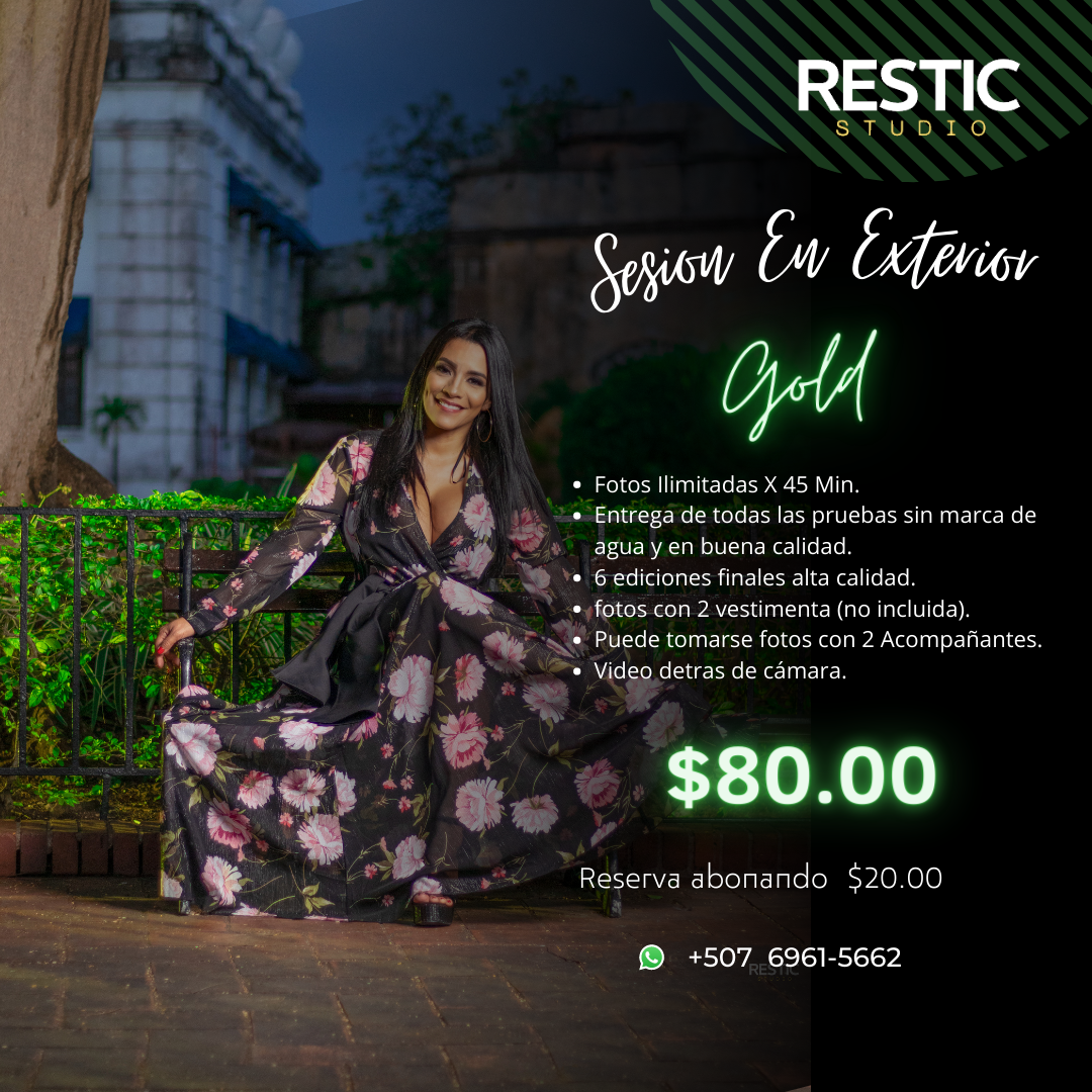 SESIÓN EN EXTERIOR GOLD