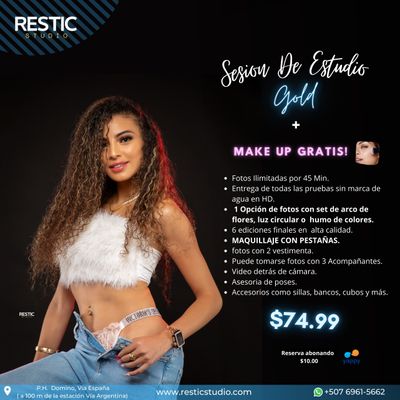 PAQUETE GOLD (MAKE UP GRATIS!!)