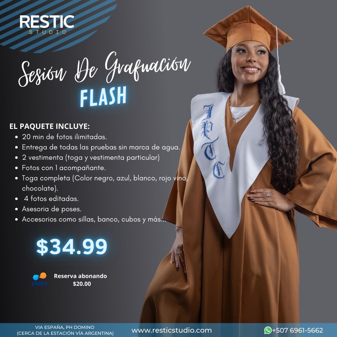 SESIÓN DE GRADUACIÓN (PAQUETE FLASH)