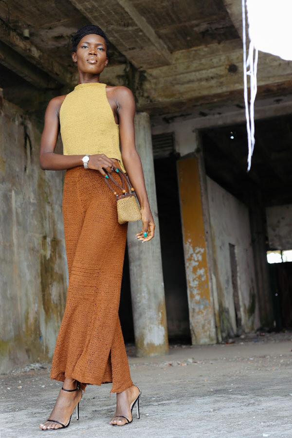 COCOLIT Silk pants