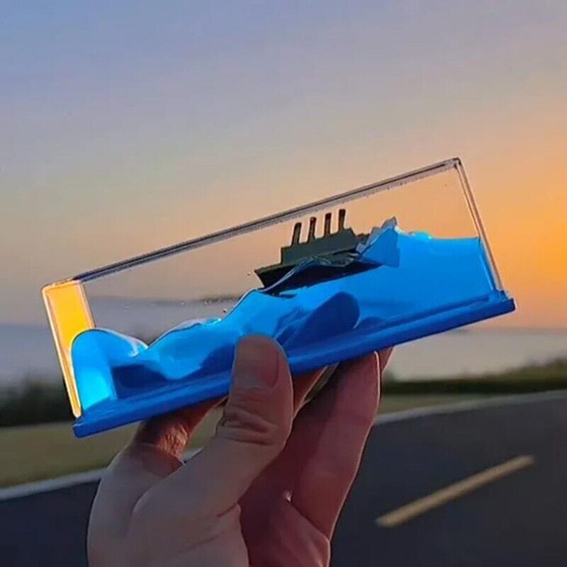 Cruise Ship Fluids Drifting Bottle Titanic