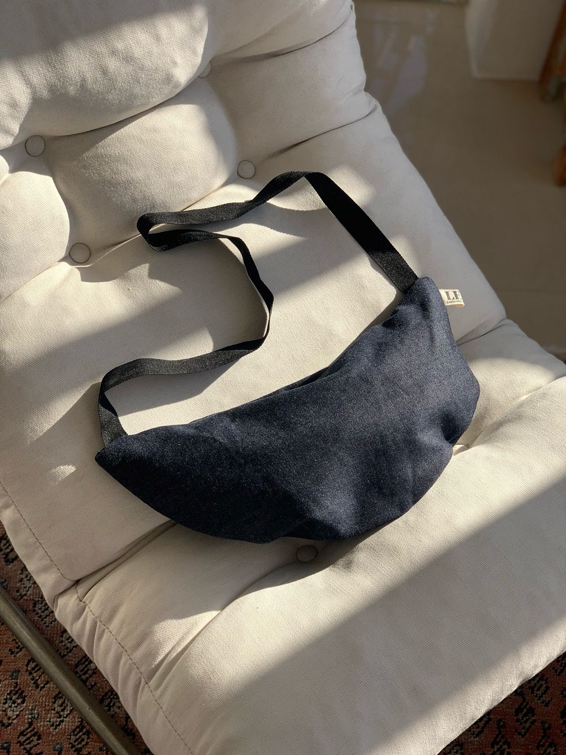 Denim Moon Bag
