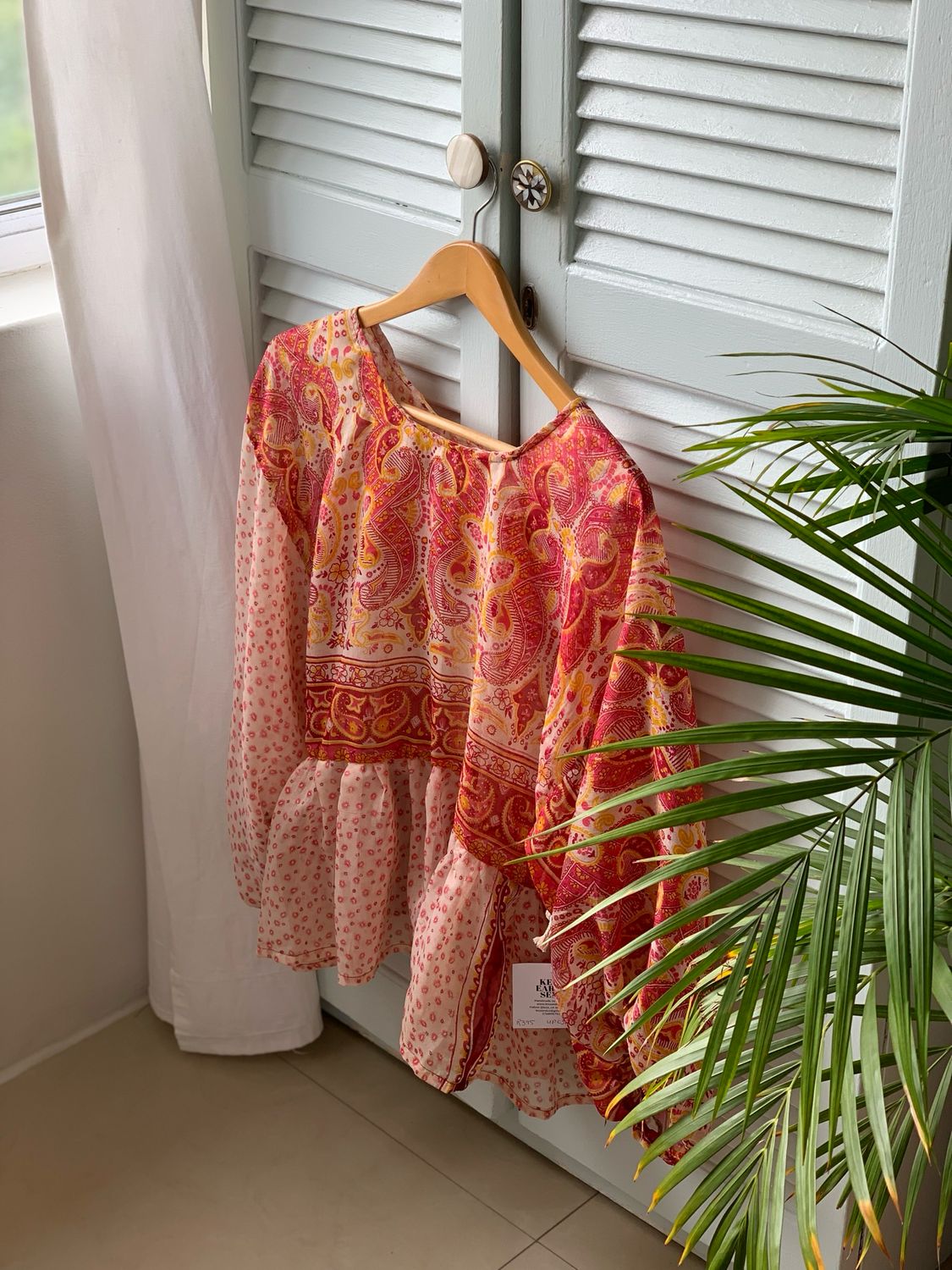 Paisley Ruffle Top