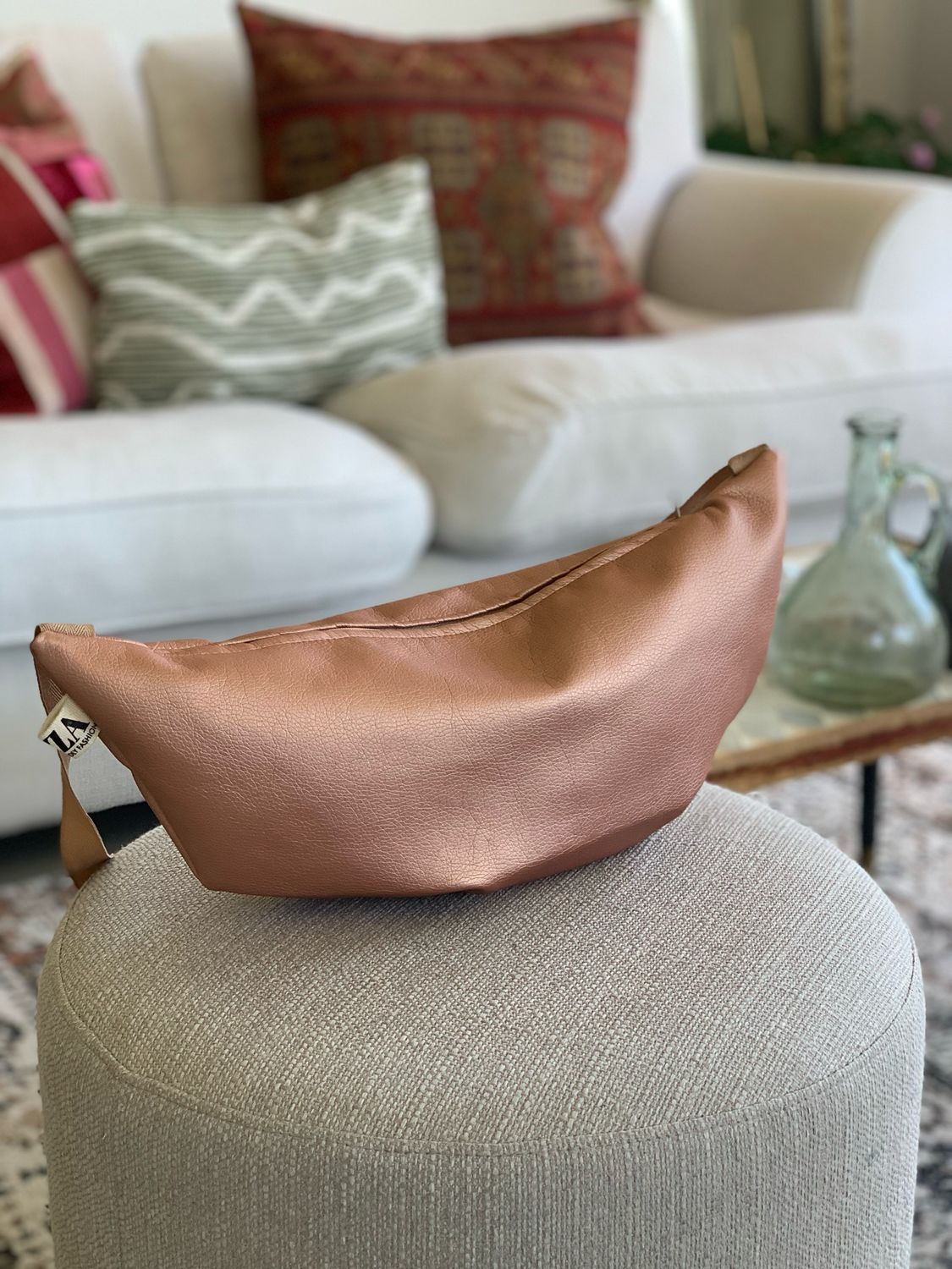 Rose Gold Moon Bag