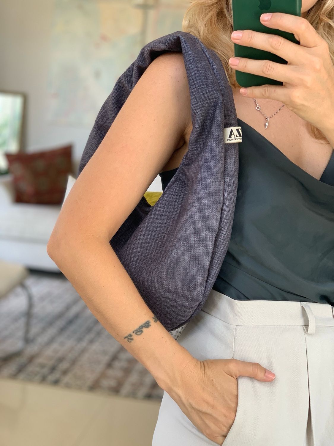 Charcoal Cosmos Bag