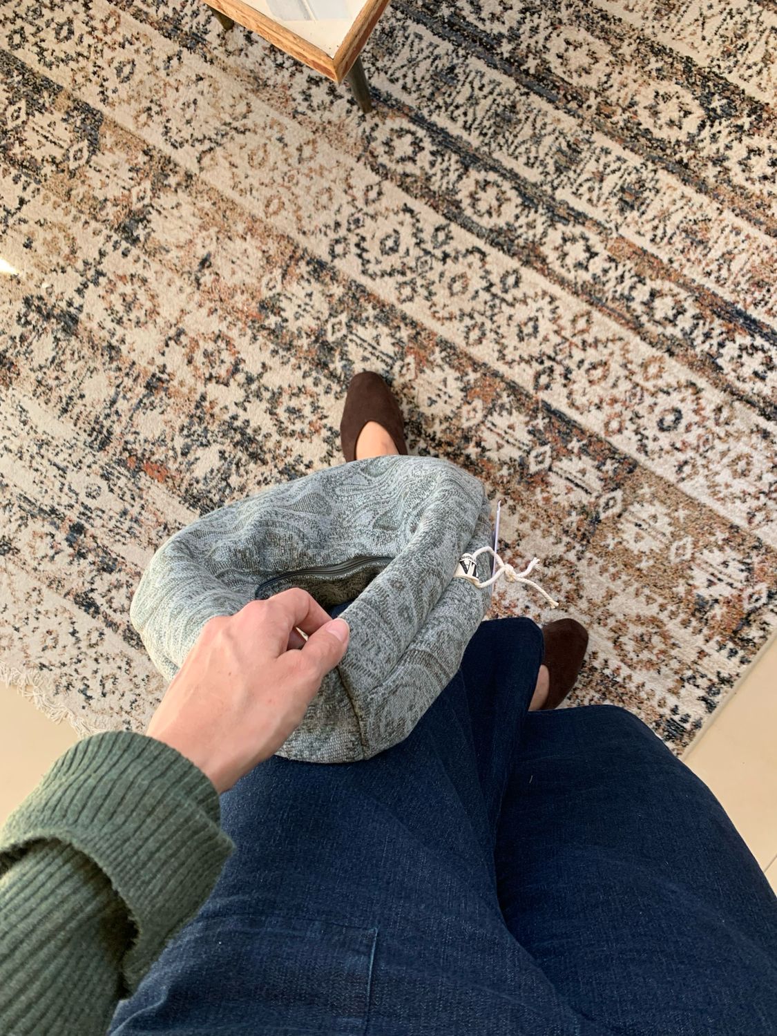 Paisley Cosmos Bag