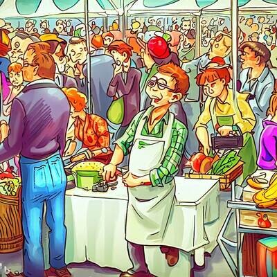 &quot;Die Marktschreier&quot; - Eine Geschichte für Demenzerkrankte
