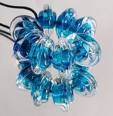 Catalina Blue Handmade Lampwork Beads