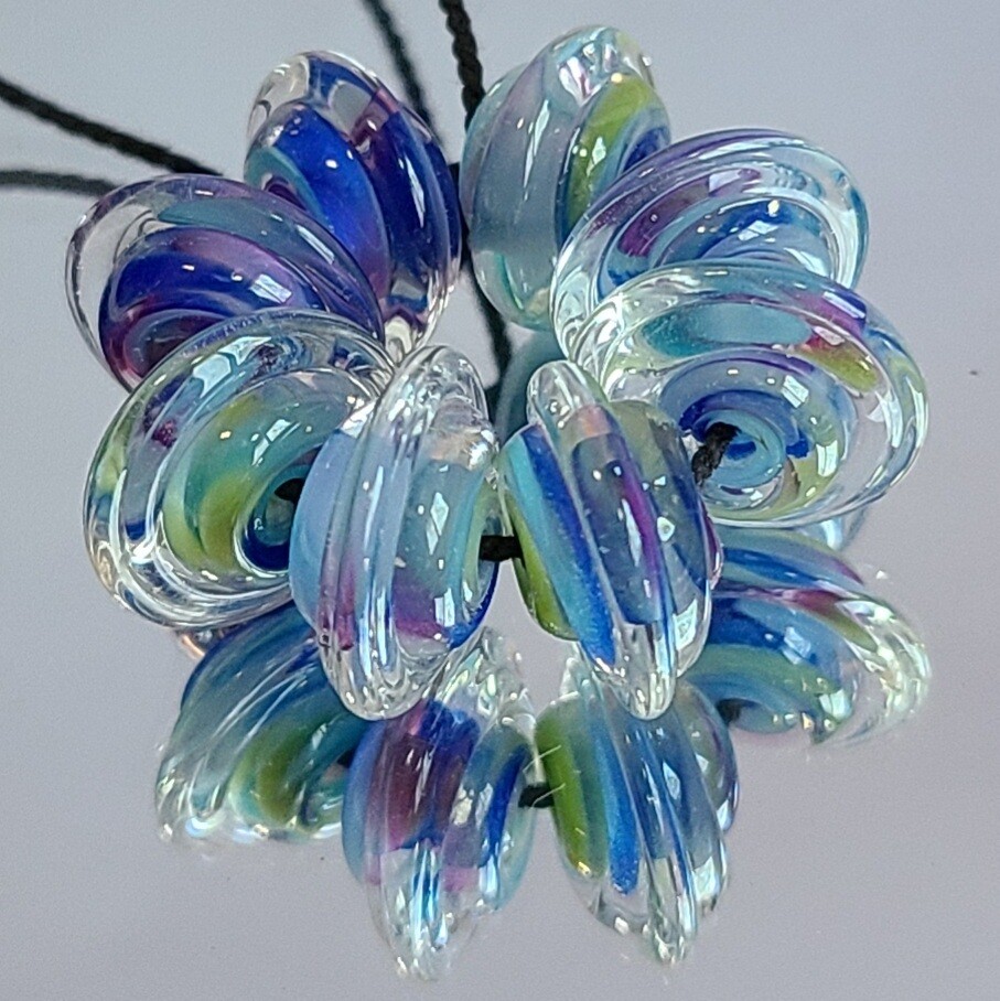 Hydrangea Handmade Lampwork Beads