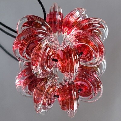 Rose Bouquet Handmade Lampwork Beads