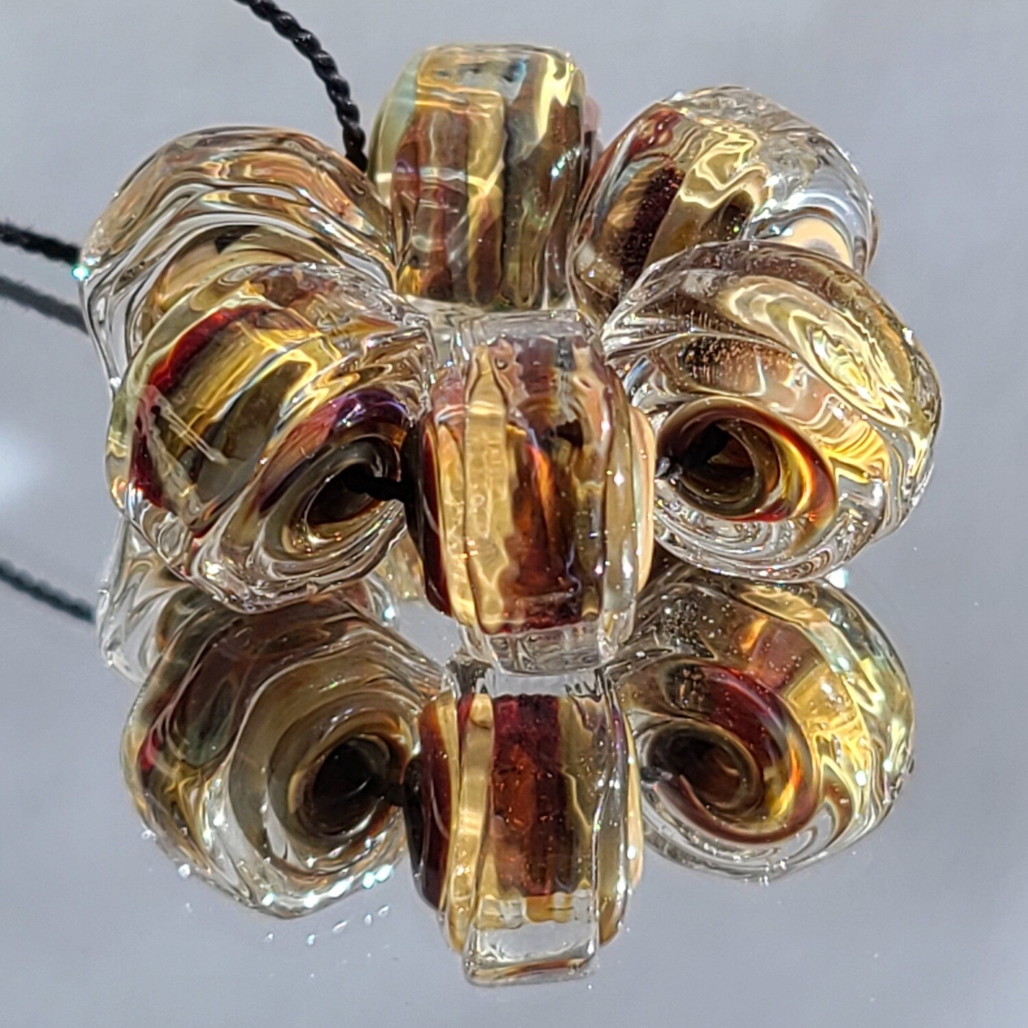 Iron Oxide Handmade Lampwork Beads