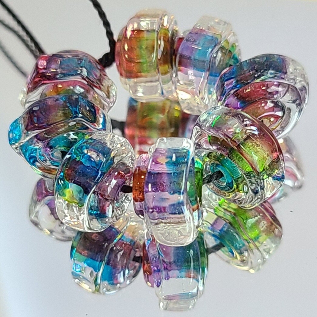 Over The Rainbow Handmade Lampwork Beads