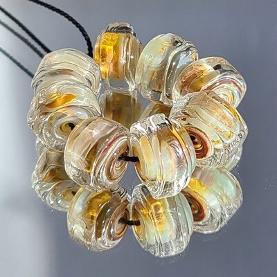 September Morning Handmade Lampwork Beads