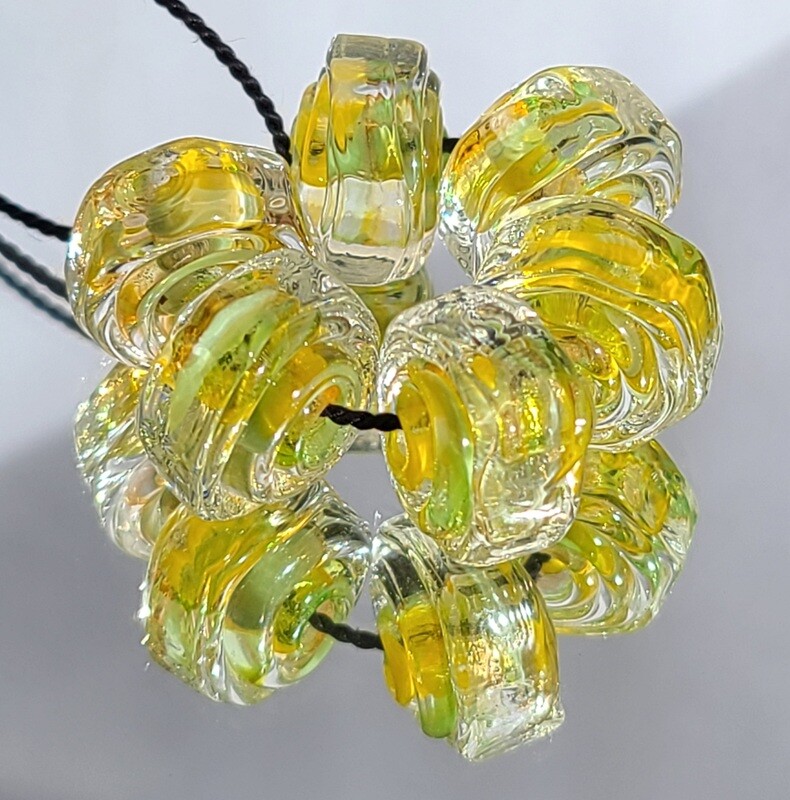 Sunflower Handmade Lampwork Beads