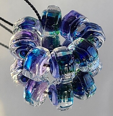 Thunderstorm Handmade Lampwork Beads