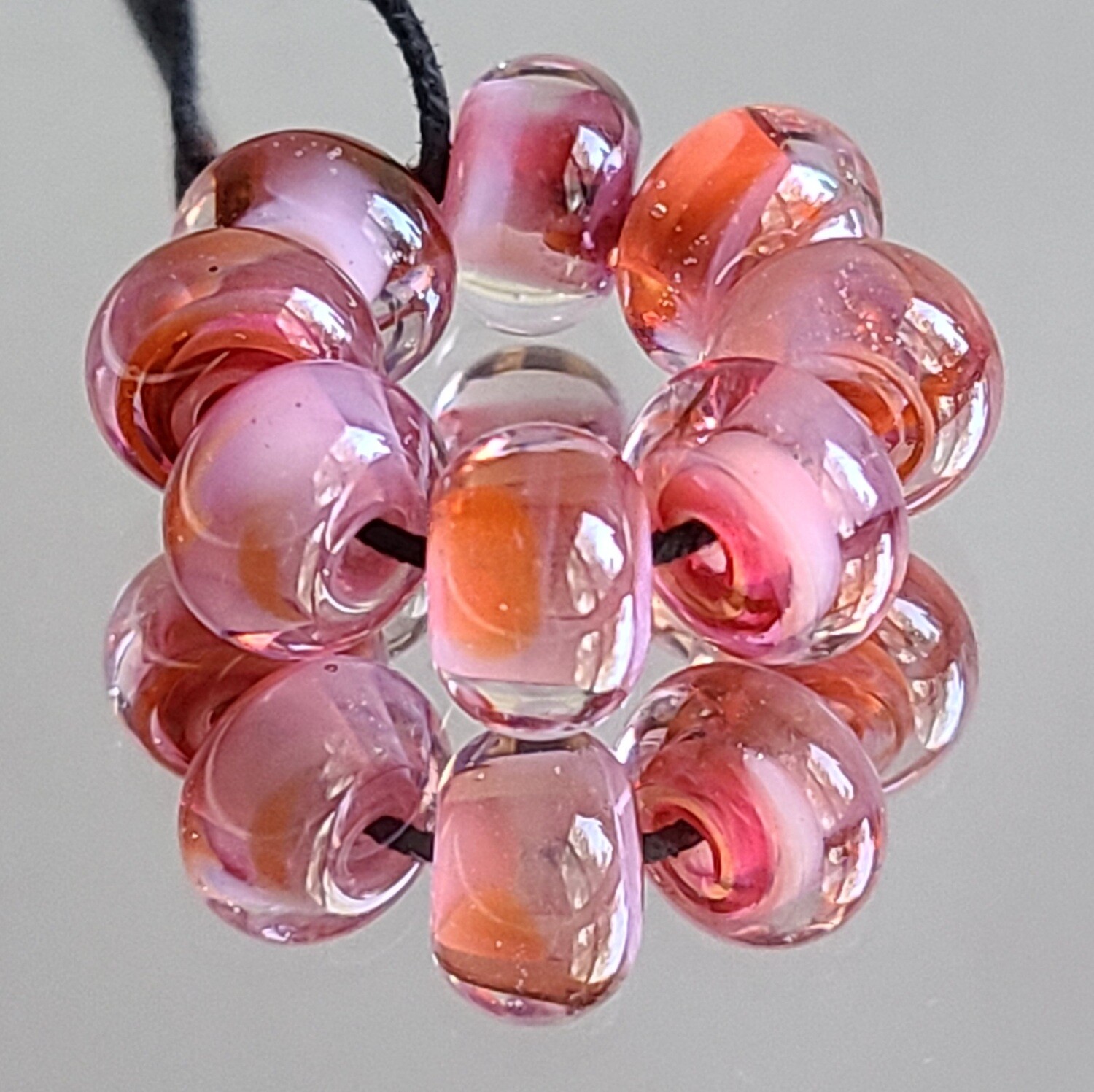 Apricot Nectar Handmade Lampwork Beads