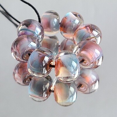 Nudey Blues Handmade Lampwork Beads