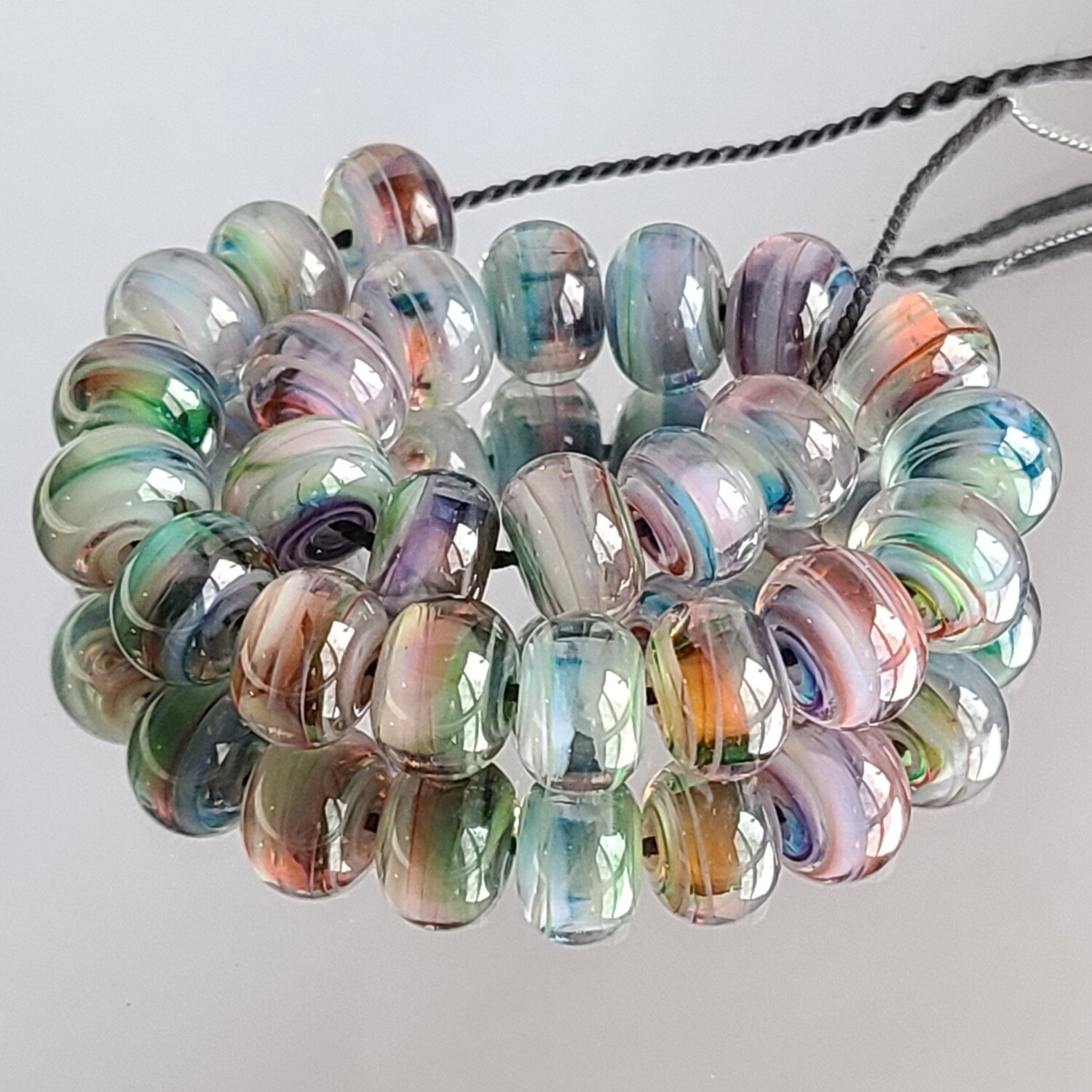 Seaside Carnival Handmade Lampwork Beads