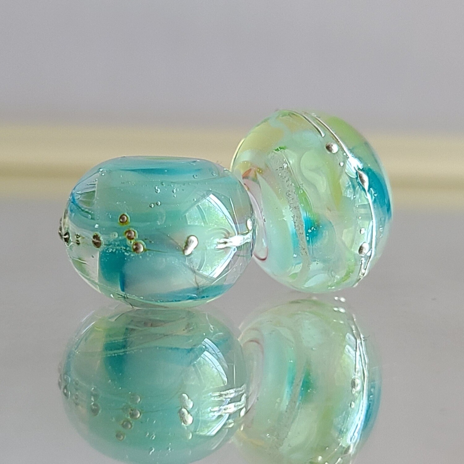 Enchanted Pair Handmade Lampwork Beads