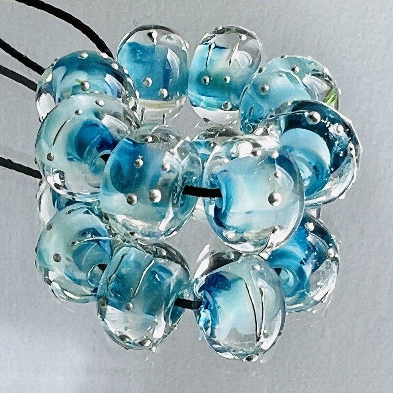 Tranquil Waters Handmade Lampwork Beads