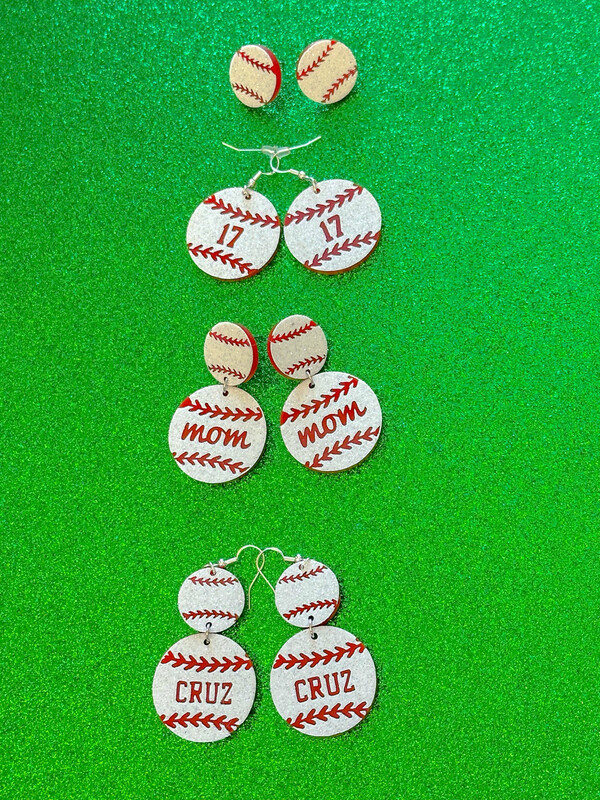 PLAY BALL ⚾️ Acrylic Baseball Earrings ⚾️❤️