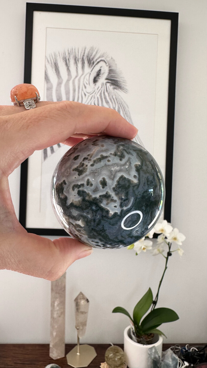 Moss Agate Sphere