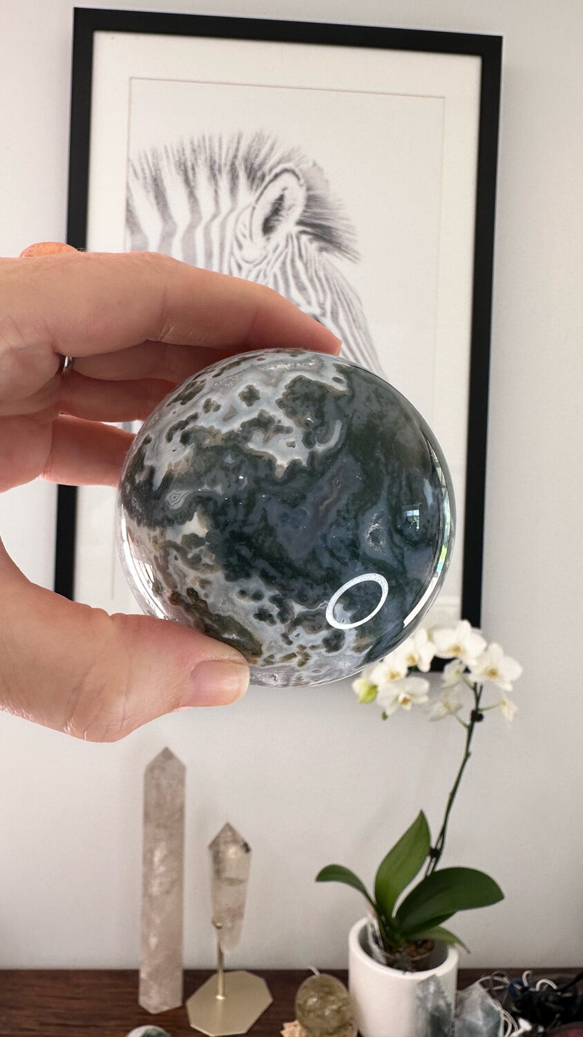 Moss Agate Sphere