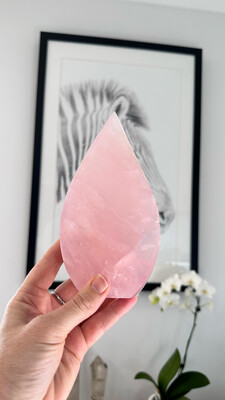Crystal Flame Rose Quartz