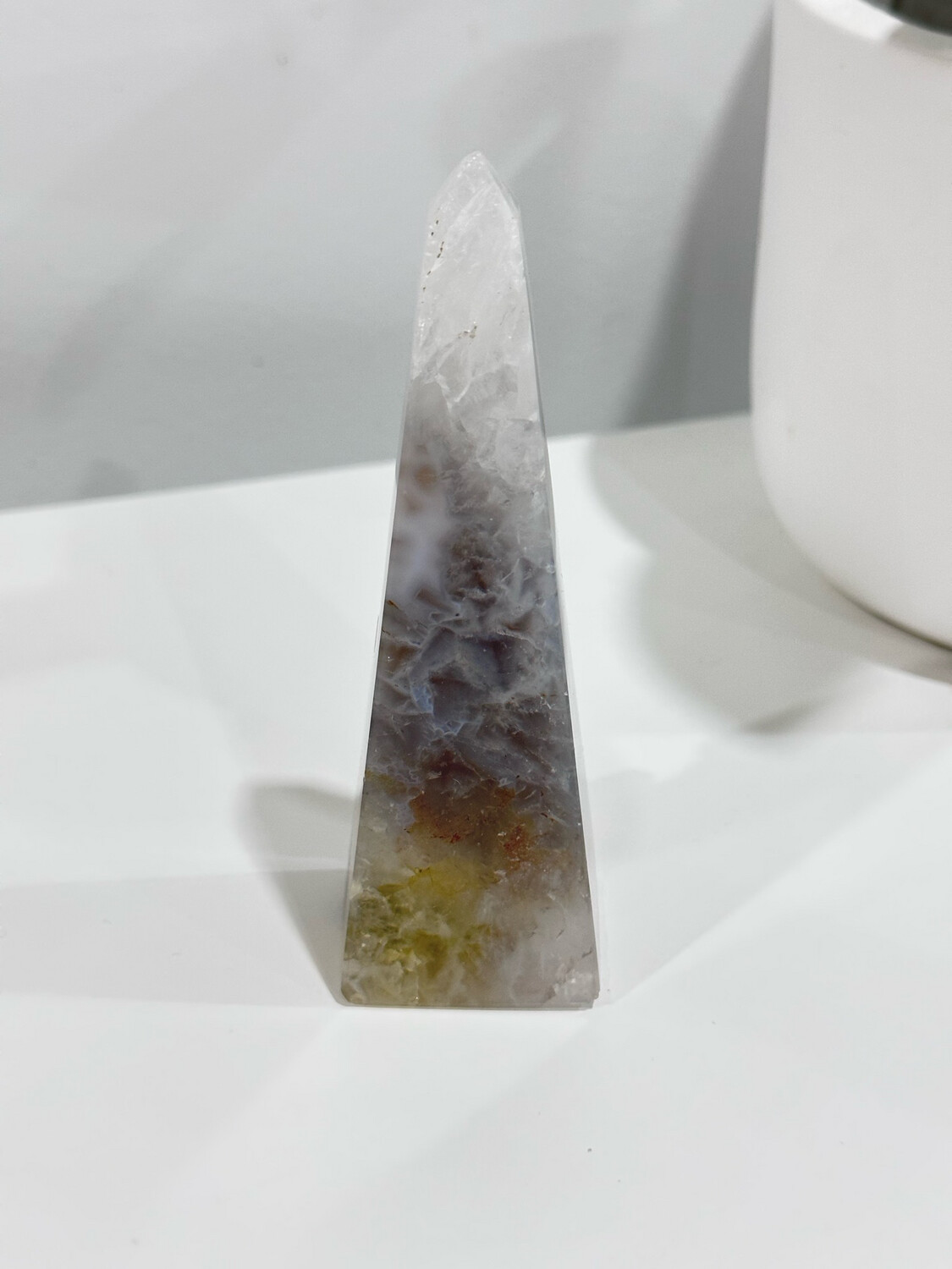 Agate Crystal Obelisk