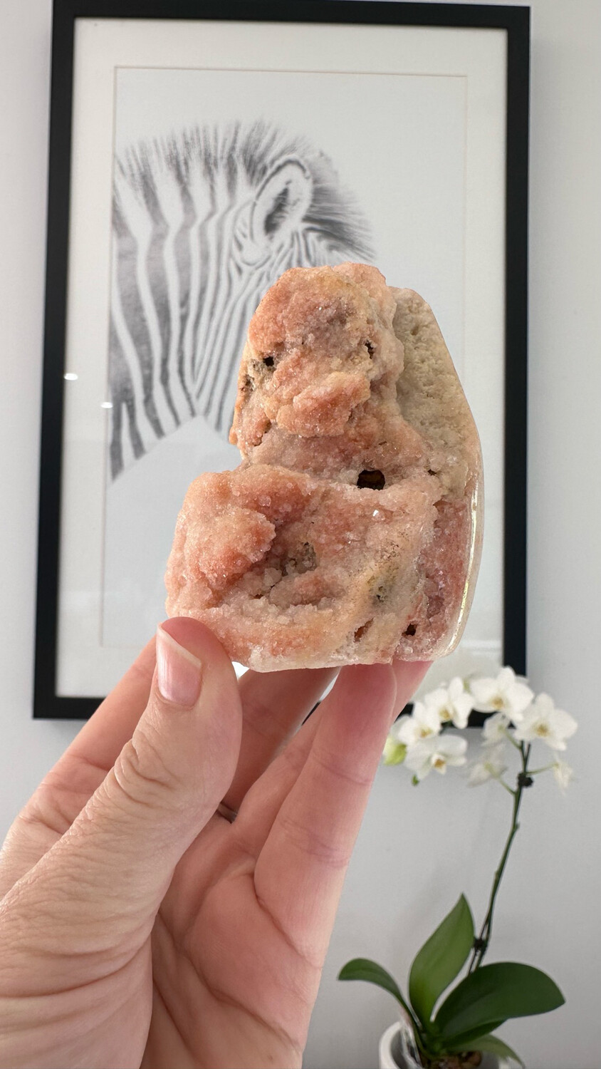 Pink Amethyst Cut Base Crystal