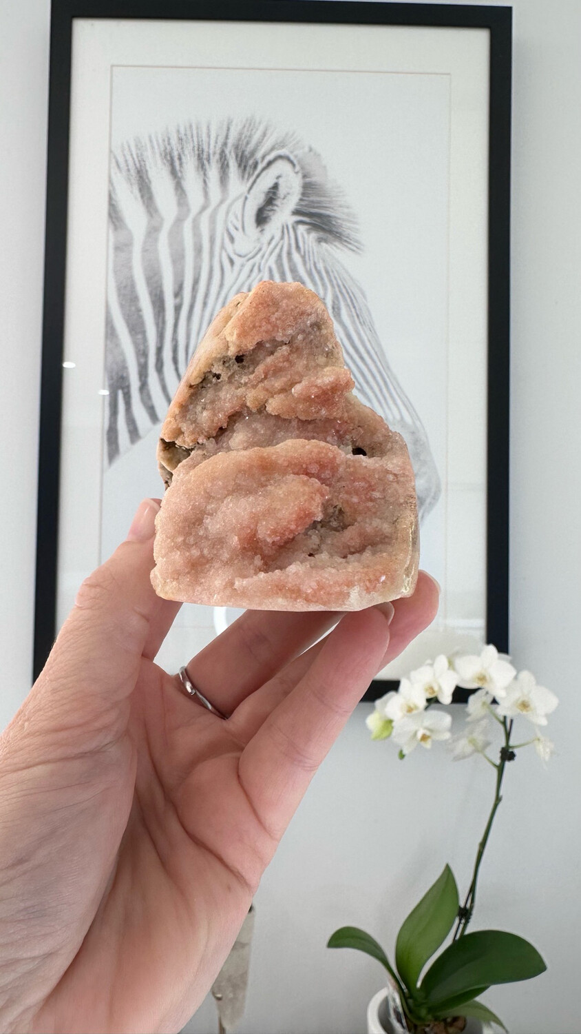 Pink Amethyst Cut Base Crystal