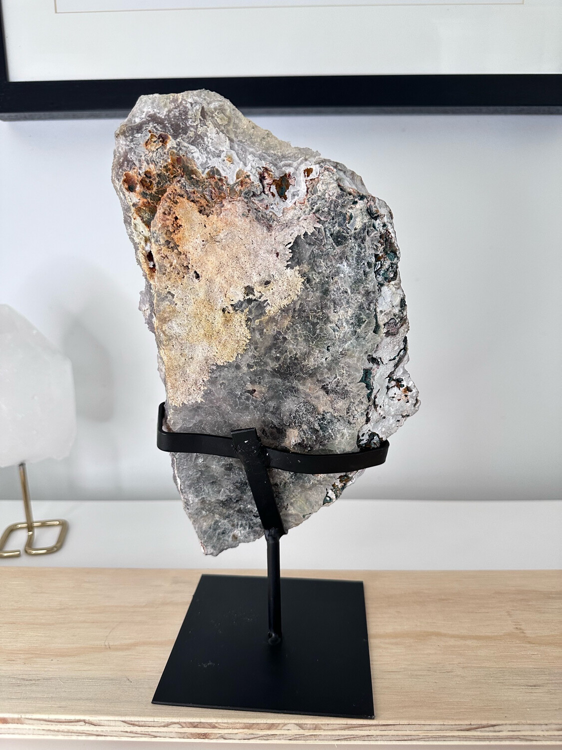 Zeolite Crystal Amethyst On Stand