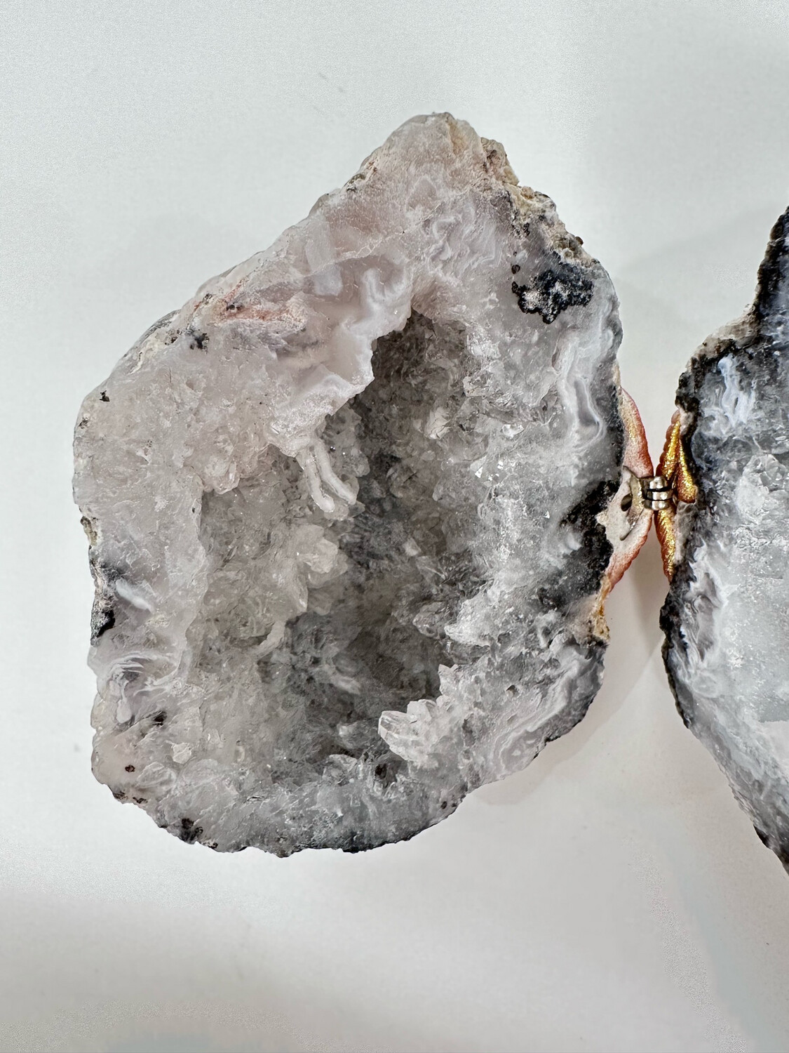 Agate Geode Pair