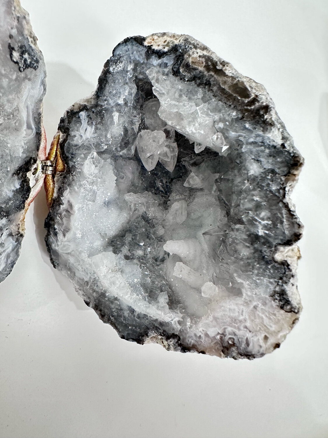 Agate Geode Pair