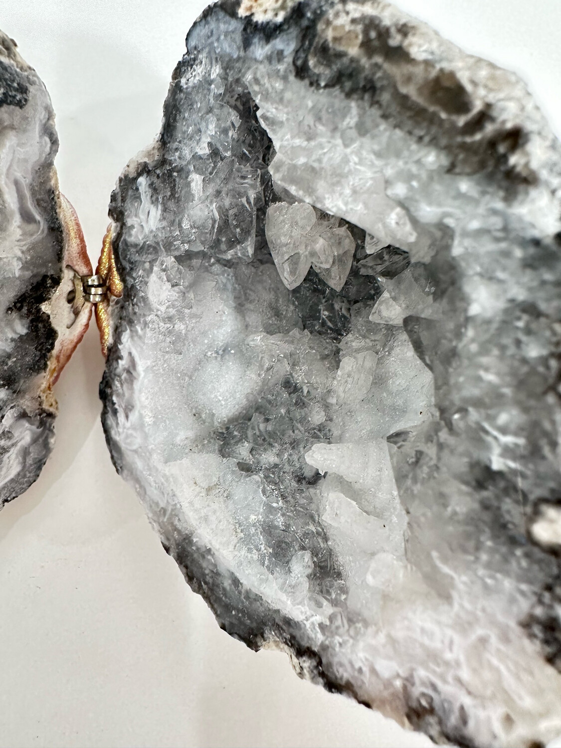 Agate Geode Pair