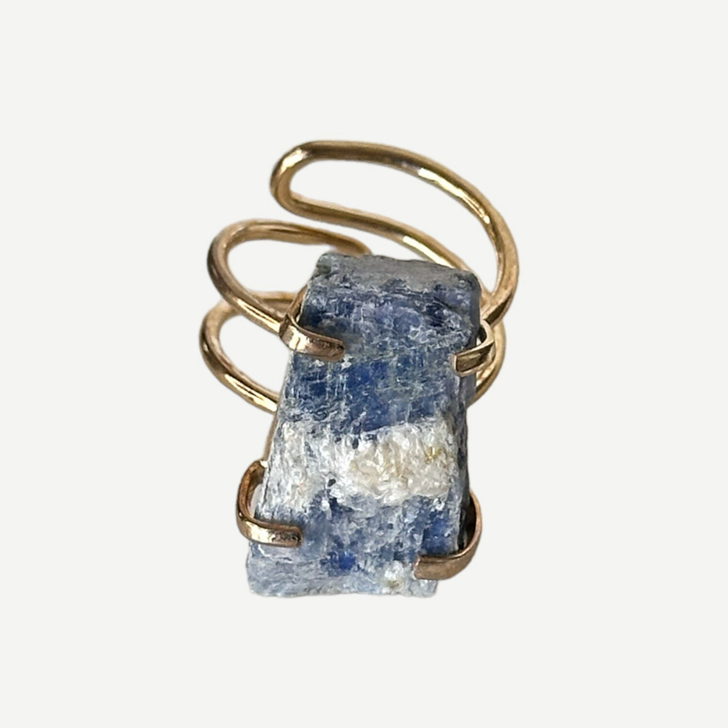 Blue Kyanite Crystal Ring